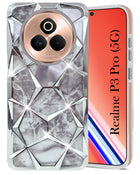 For Realme P3 Pro Back Cover Case (Dual Design Glitter Sparkle and Detachable Diamond Print Case | Soft and Flexible)
