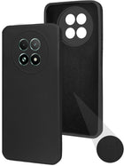 For Realme 13 Back Cover Case ( Matte Finish Silicone with Inside Fiber cloth)