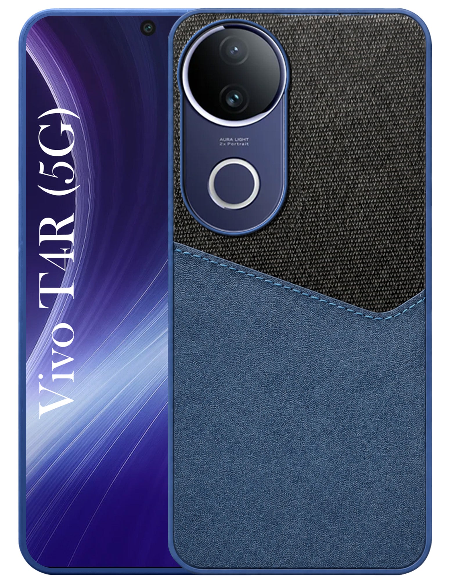 For Vivo T4R Back Cover Case (Ultimate Shockproof Bumpers | Anti Yellow | Rugged Armor | Hybrid PC | Black )