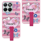 For Motorola Moto Edge 70 Fusion Back Cover Case (3D Cute Heart Strap Holder | Camera Protection | Designer Girls Print)