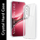 For Vivo V50 | Vivo V50e Back Cover Case (Hybrid Crystal Panel with Side Soft PU | Camera Protection | HD Clear Shockproof)