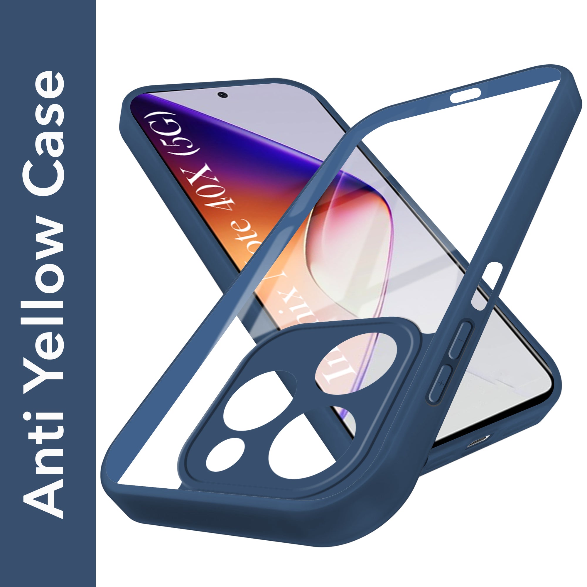 For Infinix Note 40X 5G Back Cover Case (Lifetime Anti Yellow | Anti Scratch | Crystal Clear Shockproof)