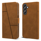 For Samsung Galaxy A16 5G Flip Cover Case ( Stitched Leather with Magnetic Closure)