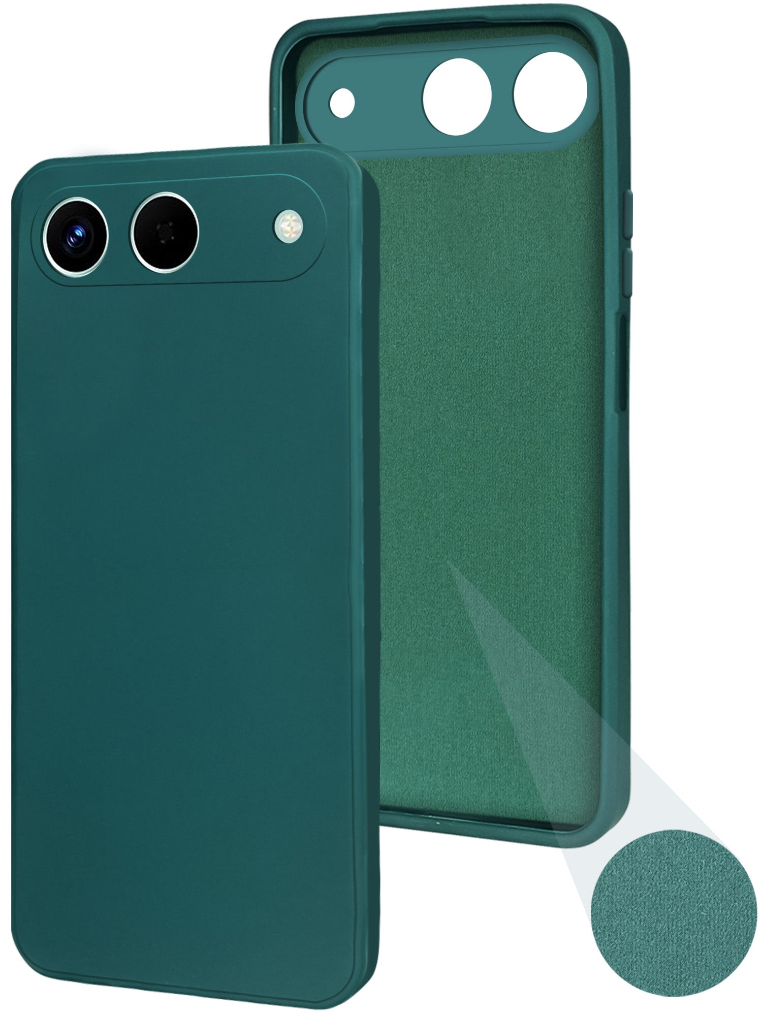 For Tecno Spark Go 5G Back Cover Case (Matte Finish Silicone with Inside Fiber cloth)