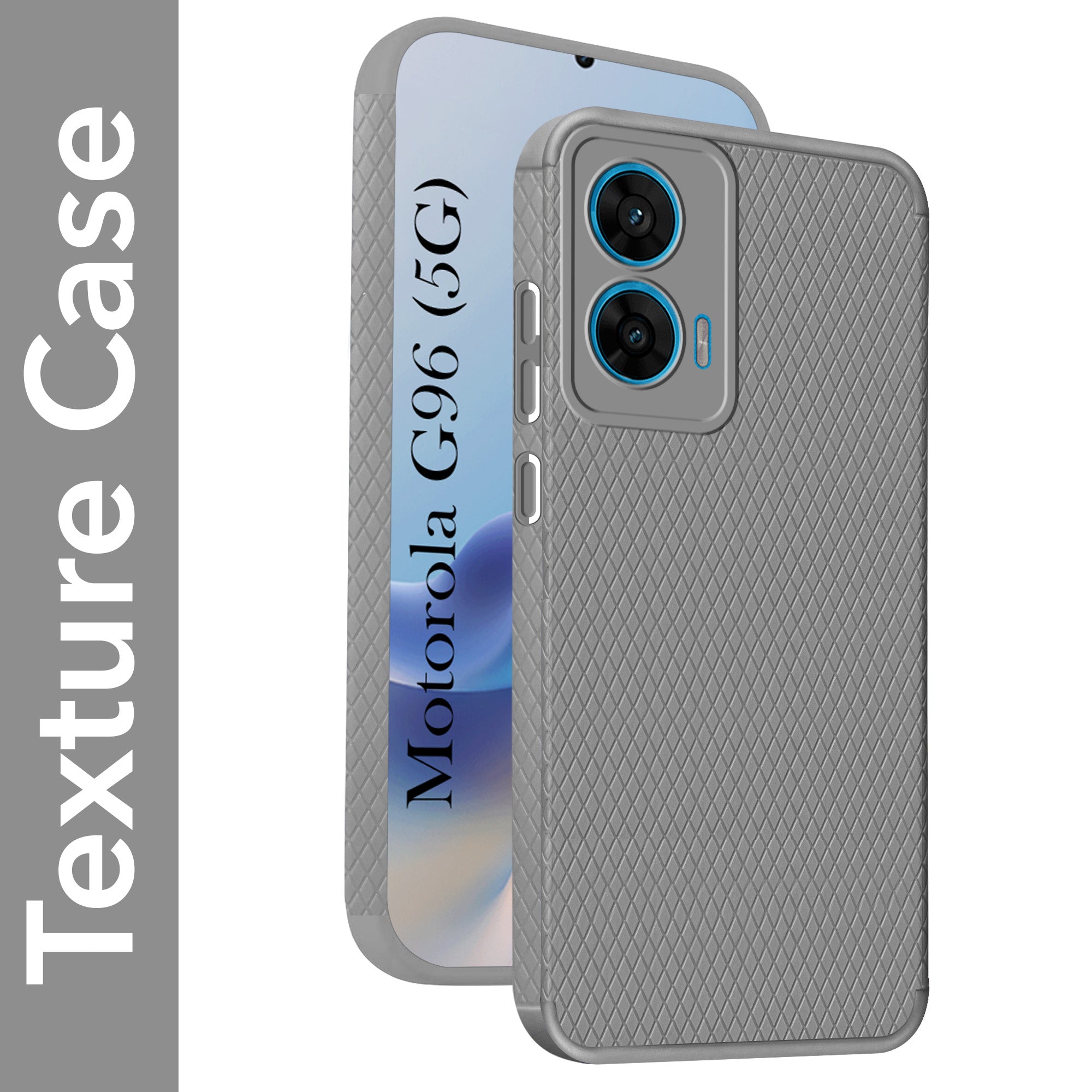 For Motorola Moto G96 Back Cover Case (Liquid Silicone | Side Grip | Camera Protection)