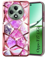 For Oppo F27 5G Back Cover Case (Dual Design Glitter Sparkle and Detachable Diamond Print Case | Soft and Flexible)