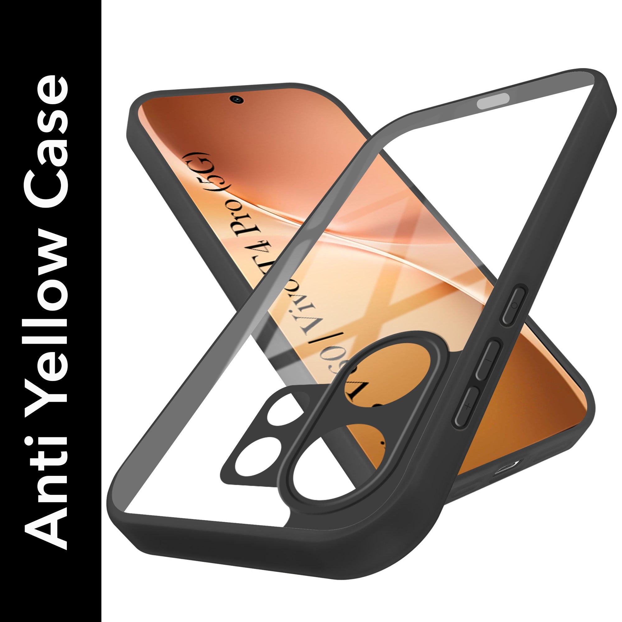 For Vivo V60 | Vivo T4 Pro Back Cover Case(Lifetime Anti Yellow | Anti Scratch | Crystal Clear Shockproof)
