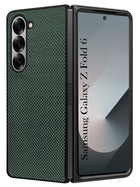 For Samsung Galaxy Z Fold 6 5G Back Flip Case Cover (Craft Printed Design | Hybrid Texture | Inside Microfiber Cloth)