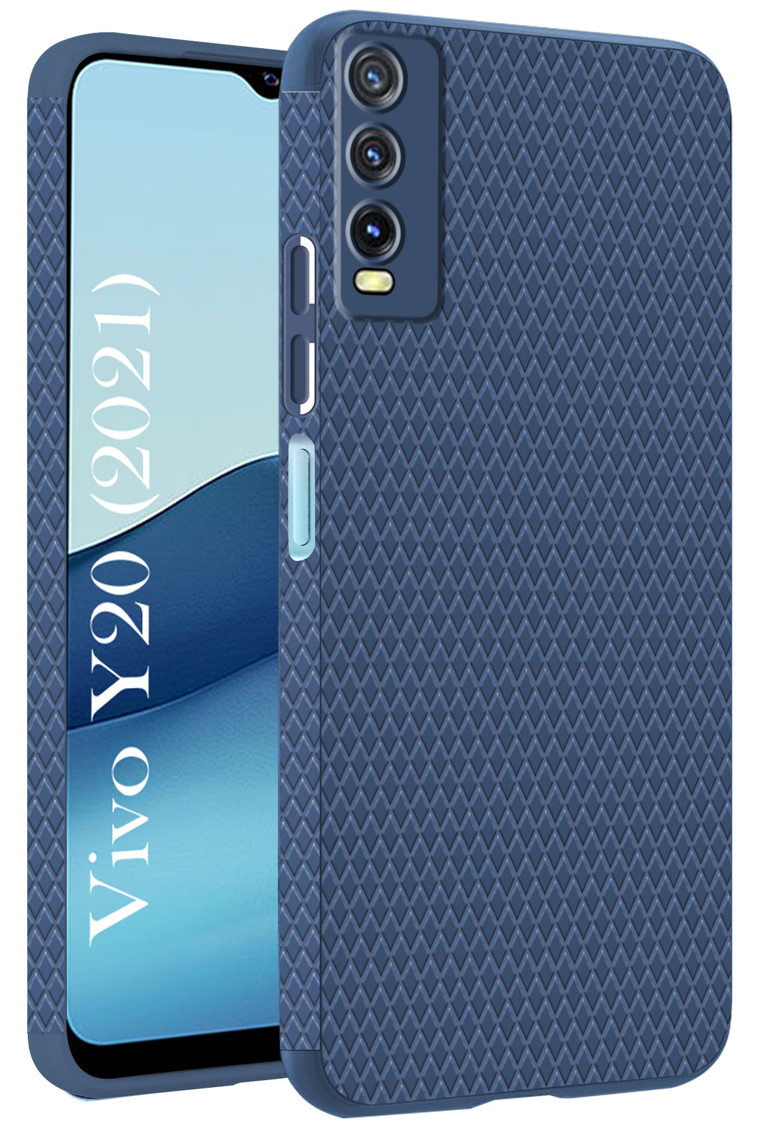 For Vivo Y20 2021 Back Cover Case (Liquid Silicone | Side Grip | Camera Protection)
