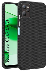 For Realme C35  Back Cover Case(Liquid Silicone | Side Grip | Camera Protection)