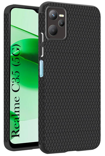 For Realme C35  Back Cover Case(Liquid Silicone | Side Grip | Camera Protection)
