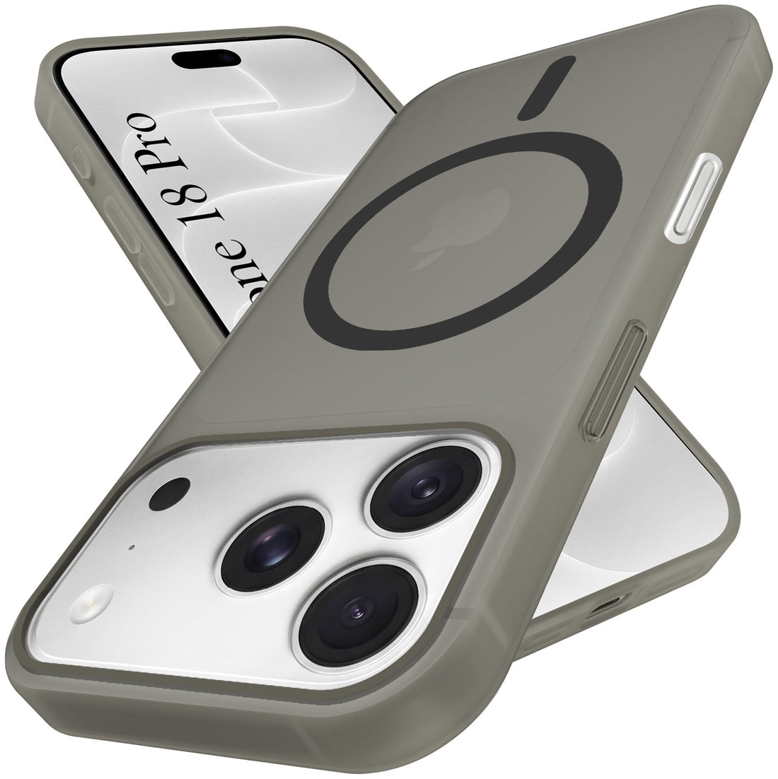 For Apple iPhone 18 Pro Back Cover Case (Frosted Matte Feel | MagSafe Compatible Wireless Charging)