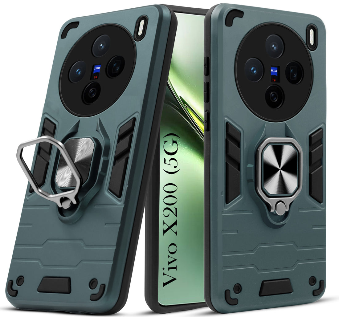 For Vivo X200 Back Cover Case (Shockproof Polycarbonate Dual Layer Hybrid Armor)