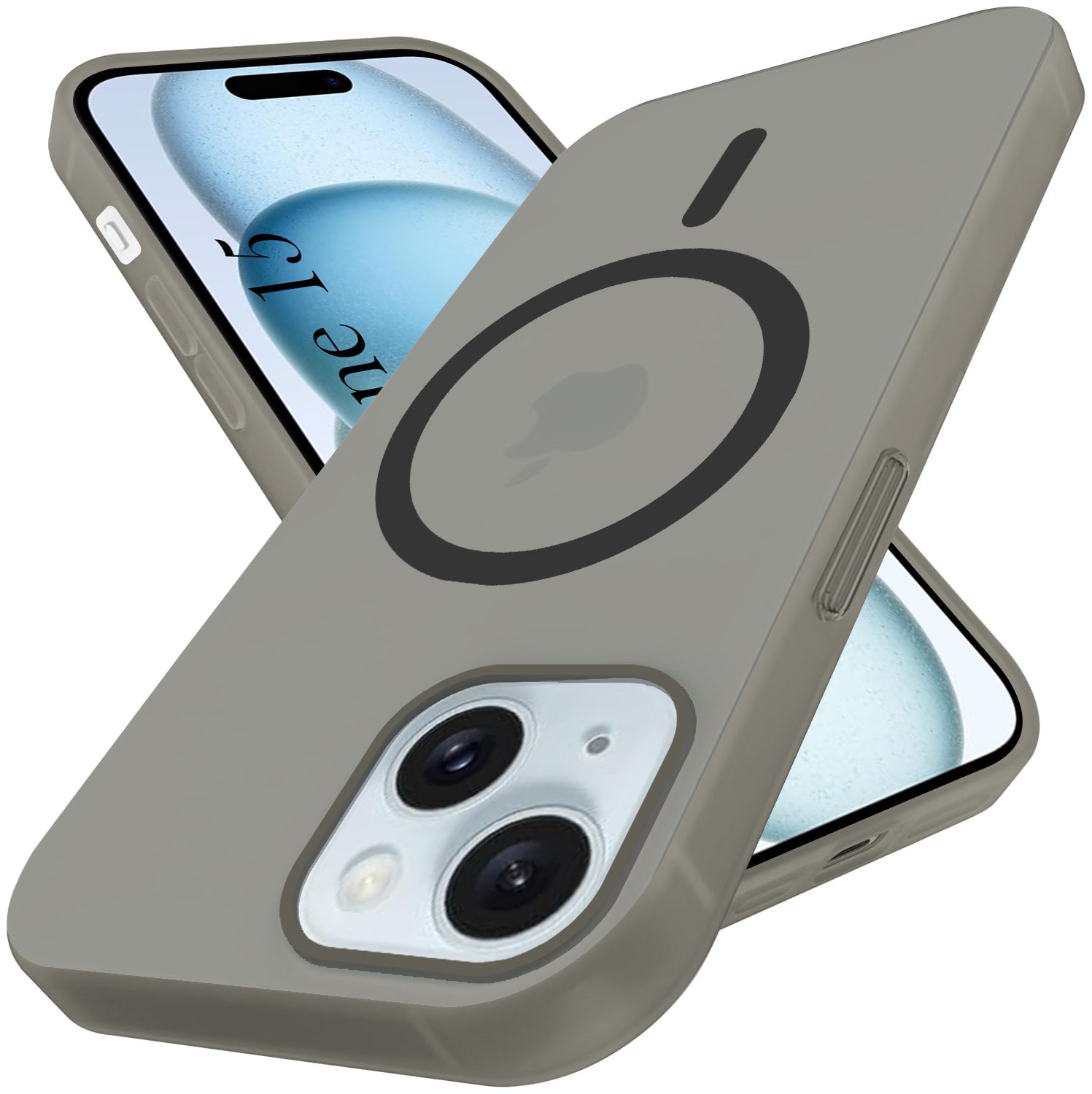 For Apple iPhone 15 Back Cover Case (Frosted Matte Feel | MagSafe Compatible Wireless Charging | Polycarbonate Material)