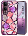 For Vivo Y400 Pro Back Cover Case (Dual Design Glitter Sparkle and Detachable Diamond Print Case | Soft and Flexible) (Dual Design Glitter Sparkle and Detachable Diamond Print Case | Soft and Flexible)