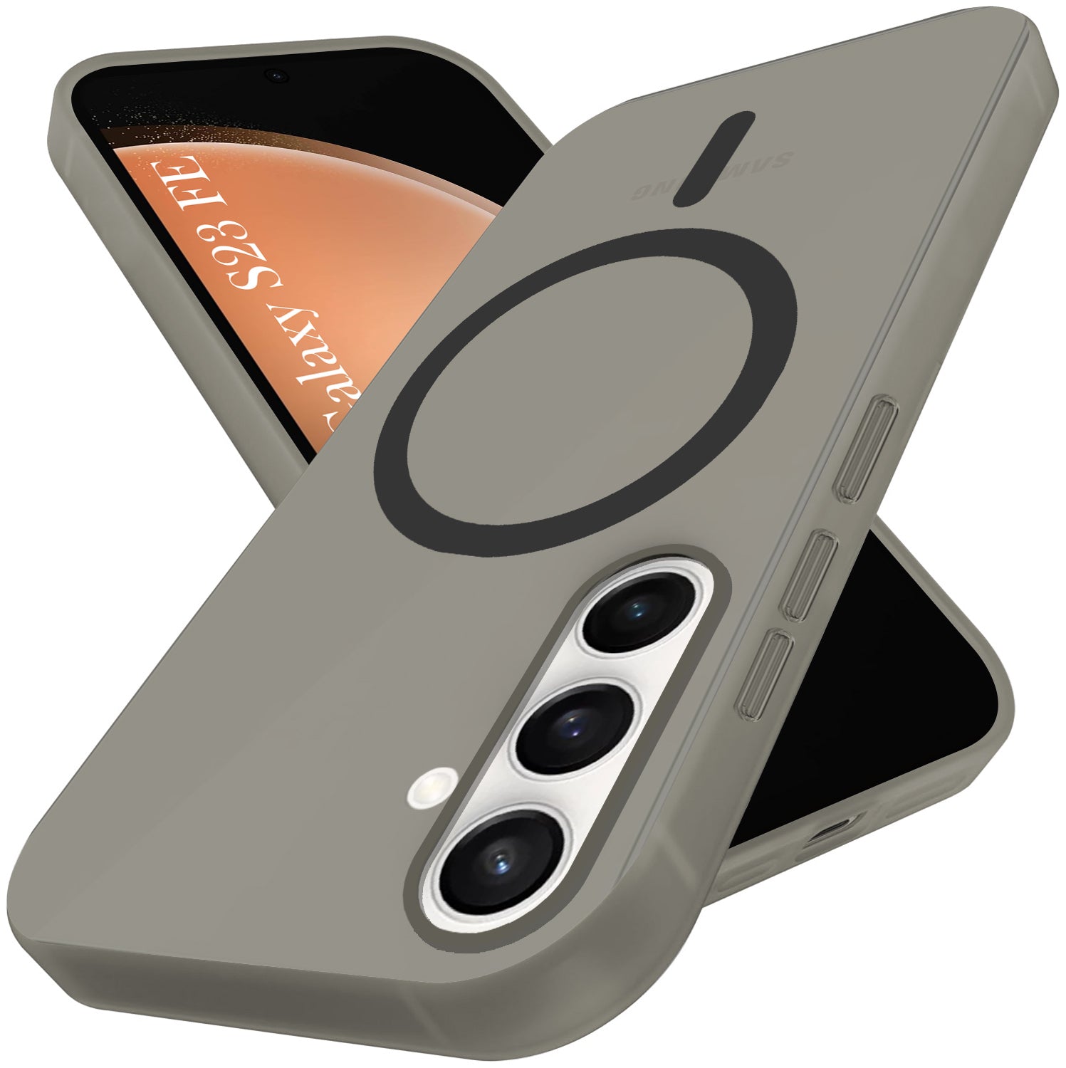 For Samsung Galaxy S23 FE 5G Back Cover Case (Frosted Matte Feel | MagSafe Compatible Wireless Charging | Polycarbonate Material)