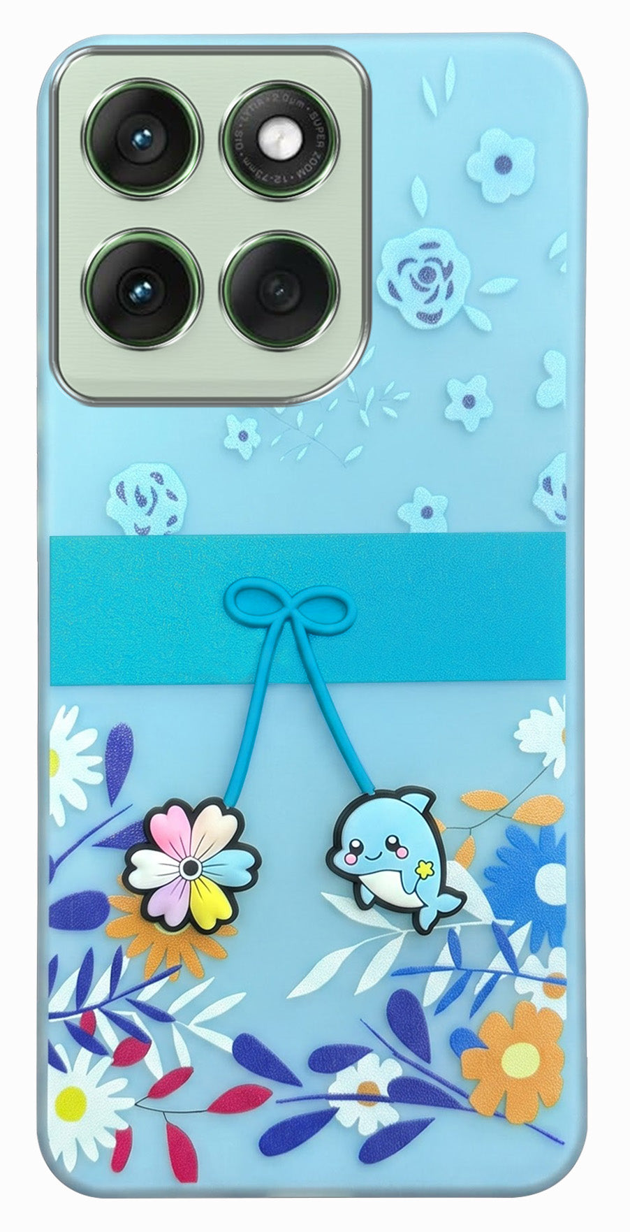 For Motorola Moto Edge 60 Back Cover Case (3D Cute Cartoons | Hard Back Side Soft | Matte Premium Finish | HD Printing)