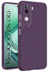 For Vivo iQOO Z9s Back Cover Case (Liquid Silicone | Side Grip | Camera Protection)