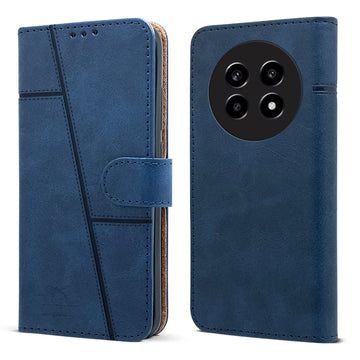 For Realme 13 Pro | Realme 13 Pro Plus 5G Flip Cover Case ( Stitched Leather with Magnetic Closure)