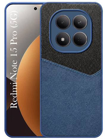 For Xiaomi Redmi Note 15 Pro 5G Back Cover Case (Dual PU Leather Stitch | Professional Minimalist | Soft and Flexible)
