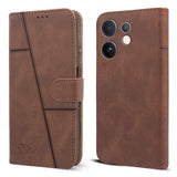 For Vivo V60 | Vivo T4 Pro Flip Cover Case ( Stitched Leather with Magnetic Closure)