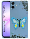 For Samsung Galaxy A07 5G | F70e 5G Back Cover Case (Soft Butterfly Embroidery | Women Teen Girls | Camera Protection| Matte Silicone)