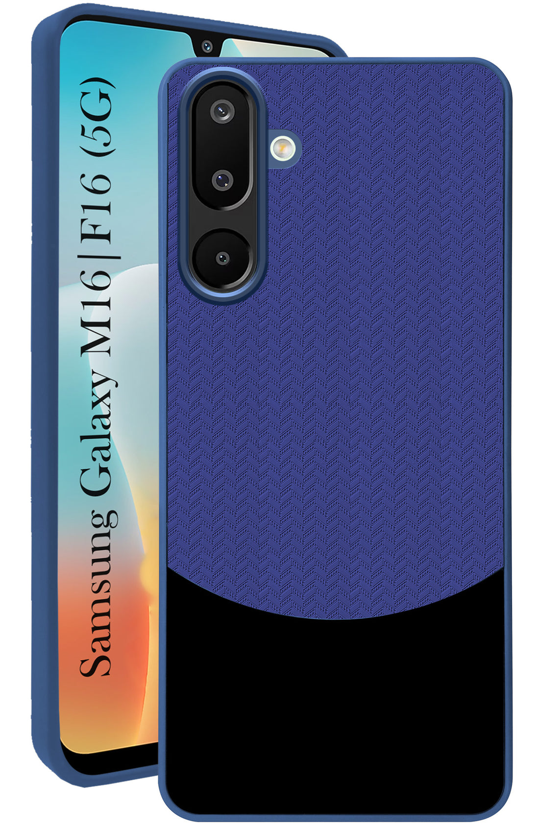 For Samsung Galaxy M16 5G | Samsung Galaxy F16 Back Cover Case (Elegant PU Leather Finish | Premium Minimalist Professional | Camera Protection Bump)