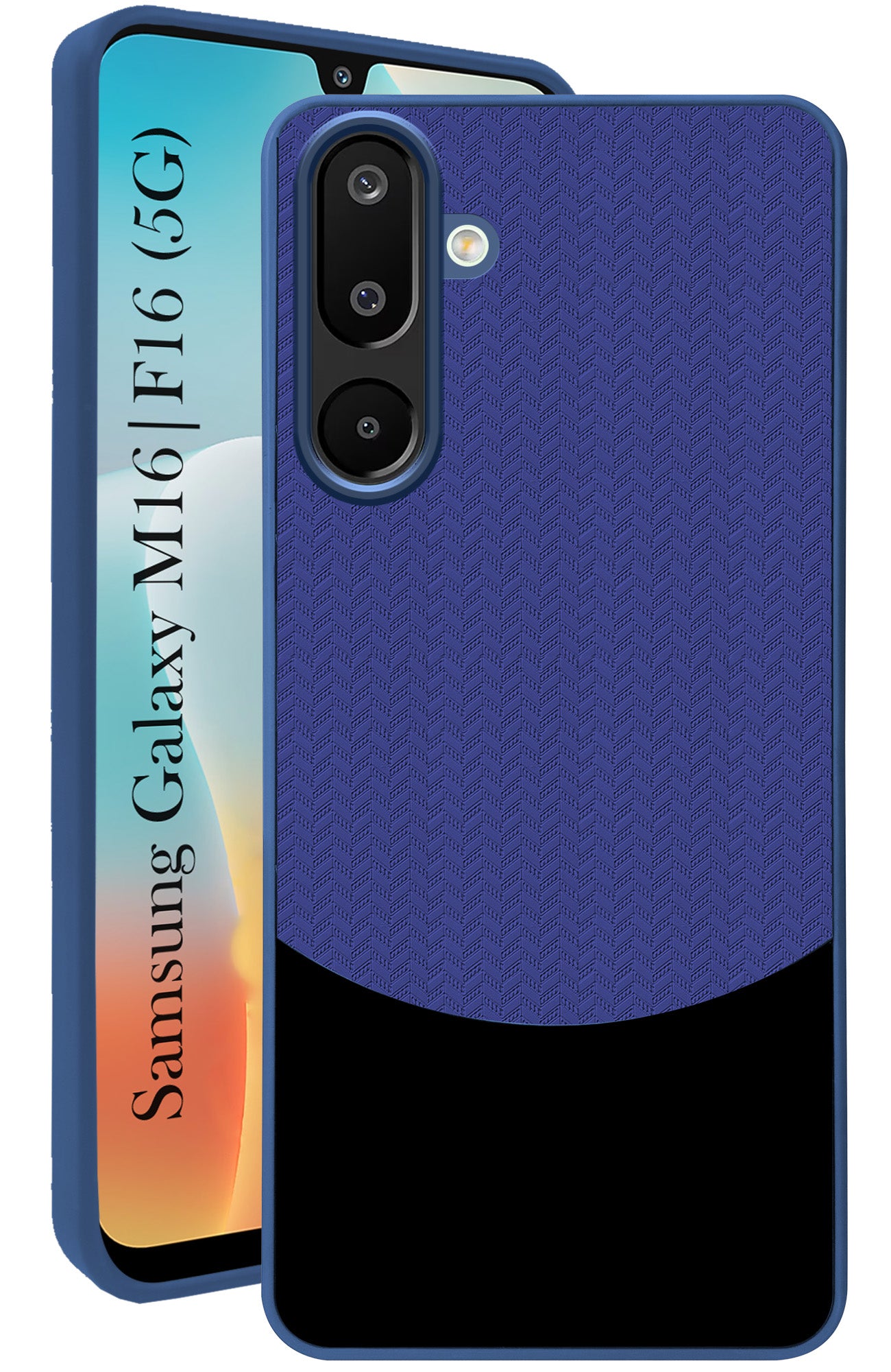 For Samsung Galaxy M16 5G | Samsung Galaxy F16 Back Cover Case (Elegant PU Leather Finish | Premium Minimalist Professional | Camera Protection Bump)