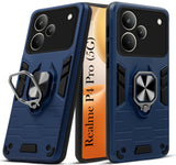 For Realme P4 Pro Back Cover Case (Shockproof Dual Layer Polycarbonate |Ring Holder Kickstand)