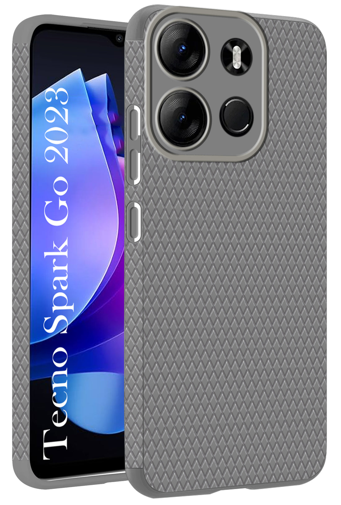 For Tecno Spark Go 2023 Back Cover Case (Liquid Silicone | Side Grip | Camera Protection)