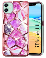 For Apple iPhone 11 Back Cover Case ( Dual Design Glitter Sparkle and Detachable Diamond Print Case | Soft and Flexible)