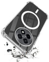 For OnePlus 13R 5G Back Cover Shockproof Crystal-Clear (Magsafe Wireless Support | Drop & Camera Protection | Hard Polycarbonate)