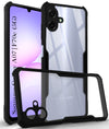 For Samsung Galaxy A07 | F70e 5G Back Cover Case (Shockproof with Polycarbonate Clear Panel | Professional Black)