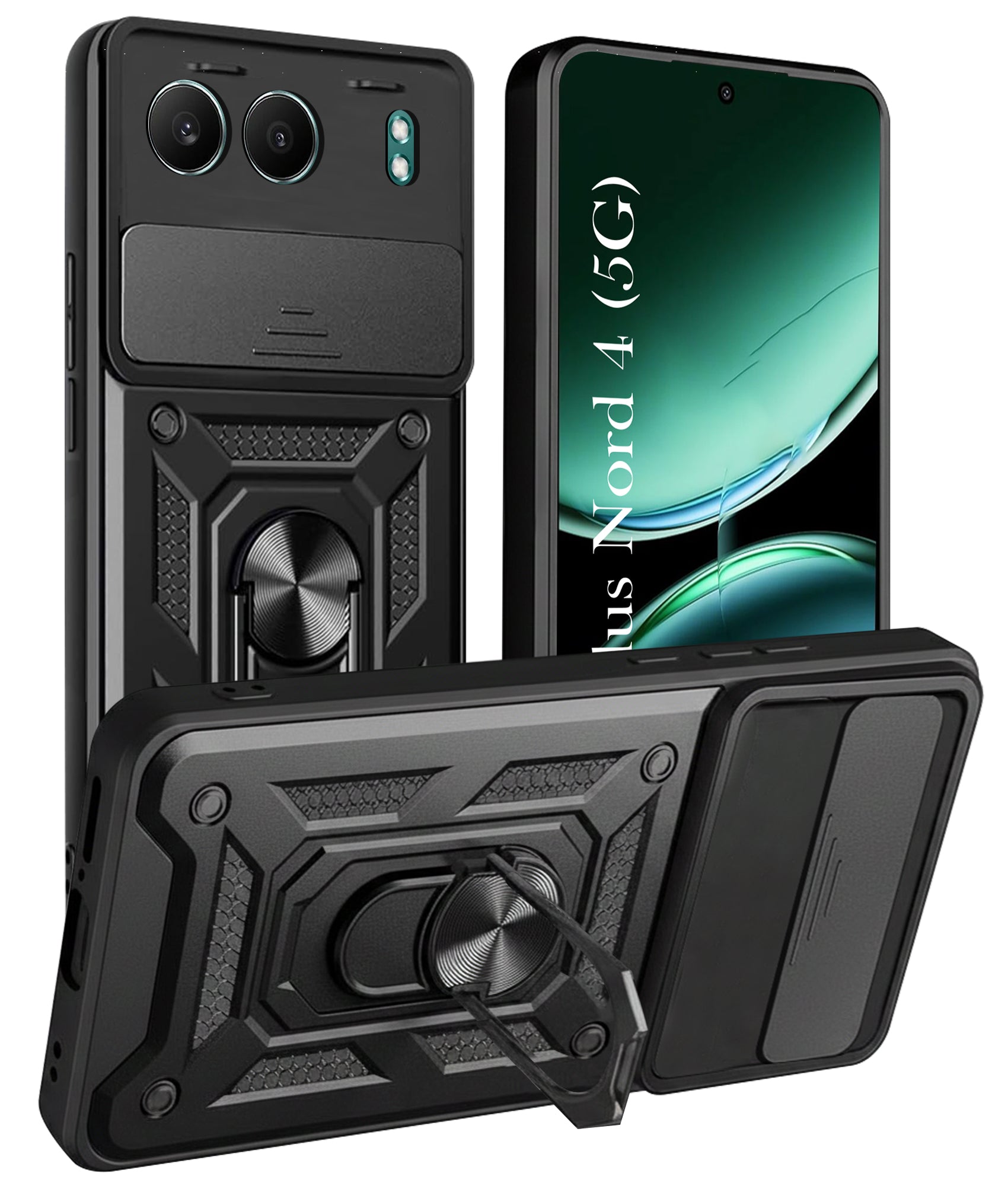 For Oneplus Nord 4 Back Cover Case (Hybrid Dual Armor Polycarbonate)
