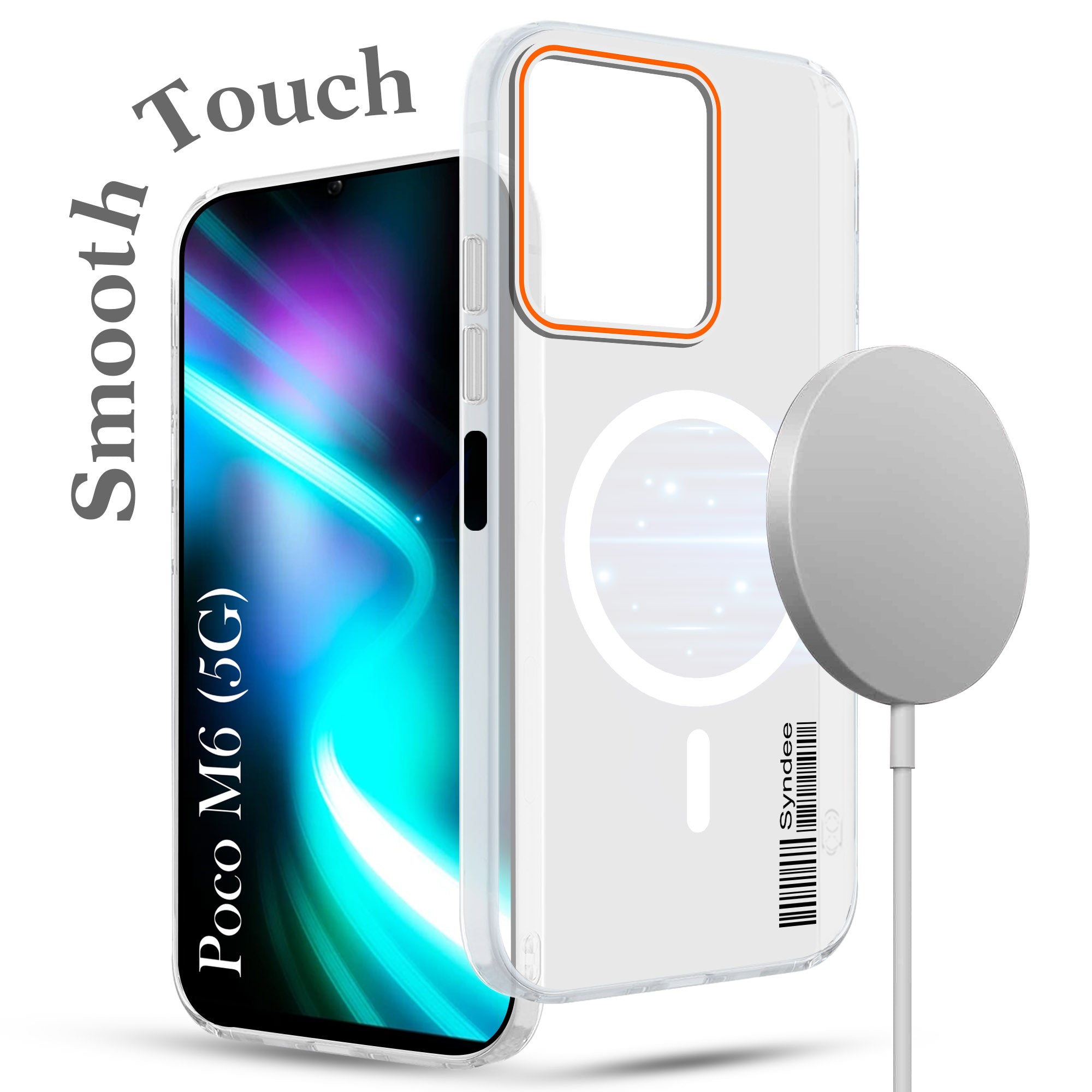 For Poco M6 5G Back Cover Case (Soft Touch | Camera Bump Protection | MagSafe Compatible | Matte Finish)
