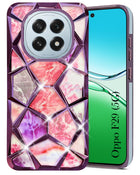 For Oppo F29 Back Cover Case ( Dual Design Glitter Sparkle and Detachable Diamond Print Case | Soft and Flexible)