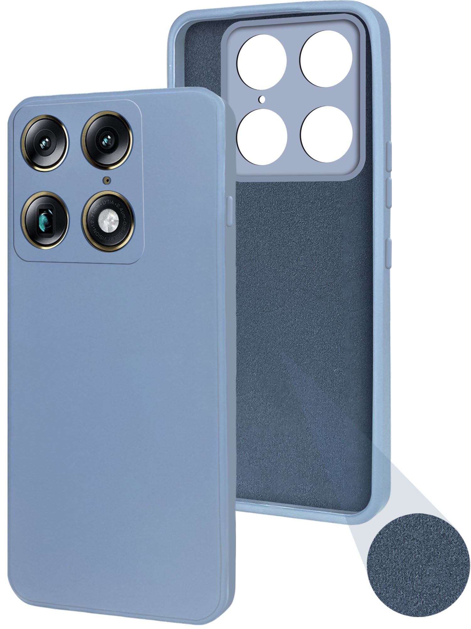 For Motorola Moto Signature 5G Back Cover Case (Matte Finish Silicone with Inside Fiber cloth)