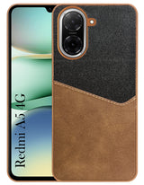 For Redmi A5 4G Back Cover Case (Dual PU Leather Stitch | Professional Minimalist | Soft and Flexible)