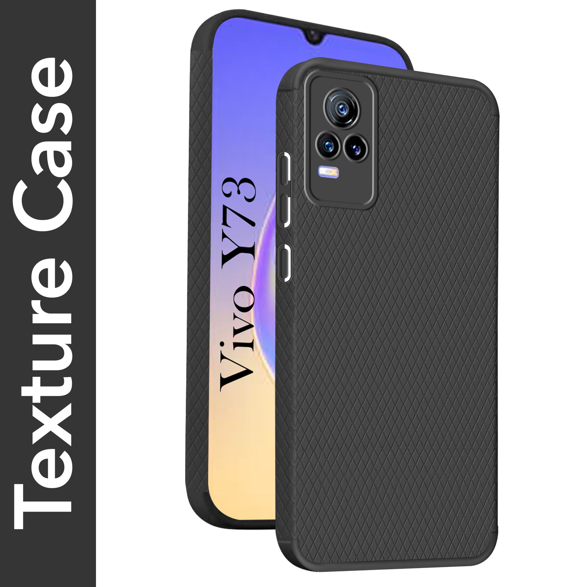 For Vivo Y73 Back Cover Case (Liquid Silicone | Side Grip | Camera Protection)