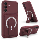 For Samsung Galaxy A57 5G Back Case Cover Metallic (Hybrid Armor Kickstand | MagSafe Compatible | Camera Protection Shockproof)
