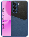 For Realme P4x Back Cover Case (Dual PU Leather Stitch | Professional Minimalist | Soft and Flexible)