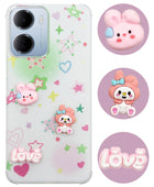 For Redmi 15A 5G Back Cover Case (3D Cute Cartoons | Hard Back Side Soft | Matte Premium Finish | HD Printing)