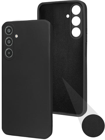 For Samsung Galaxy M35 5G Back Cover Case ( Matte Finish Silicone with Inside Fiber cloth)