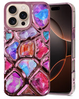 For Apple iPhone 16 Pro Max Back Cover Case ( Dual Design Glitter Sparkle and Detachable Diamond Print Case | Soft and Flexible)