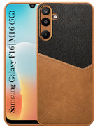 For Samsung Galaxy M16 5G | Samsung Galaxy F16 Back Cover Case (Dual PU Leather Stitch | Professional Minimalist | Soft and Flexible)