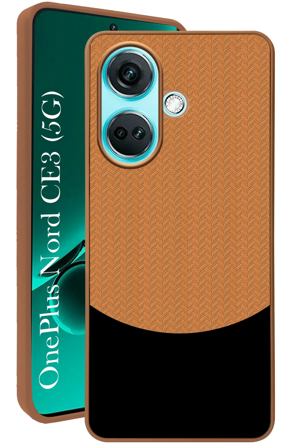 For OnePlus Nord CE 3 Back Cover Case (Elegant PU Leather Finish | Premium Minimalist Professional | Camera Protection Bump)