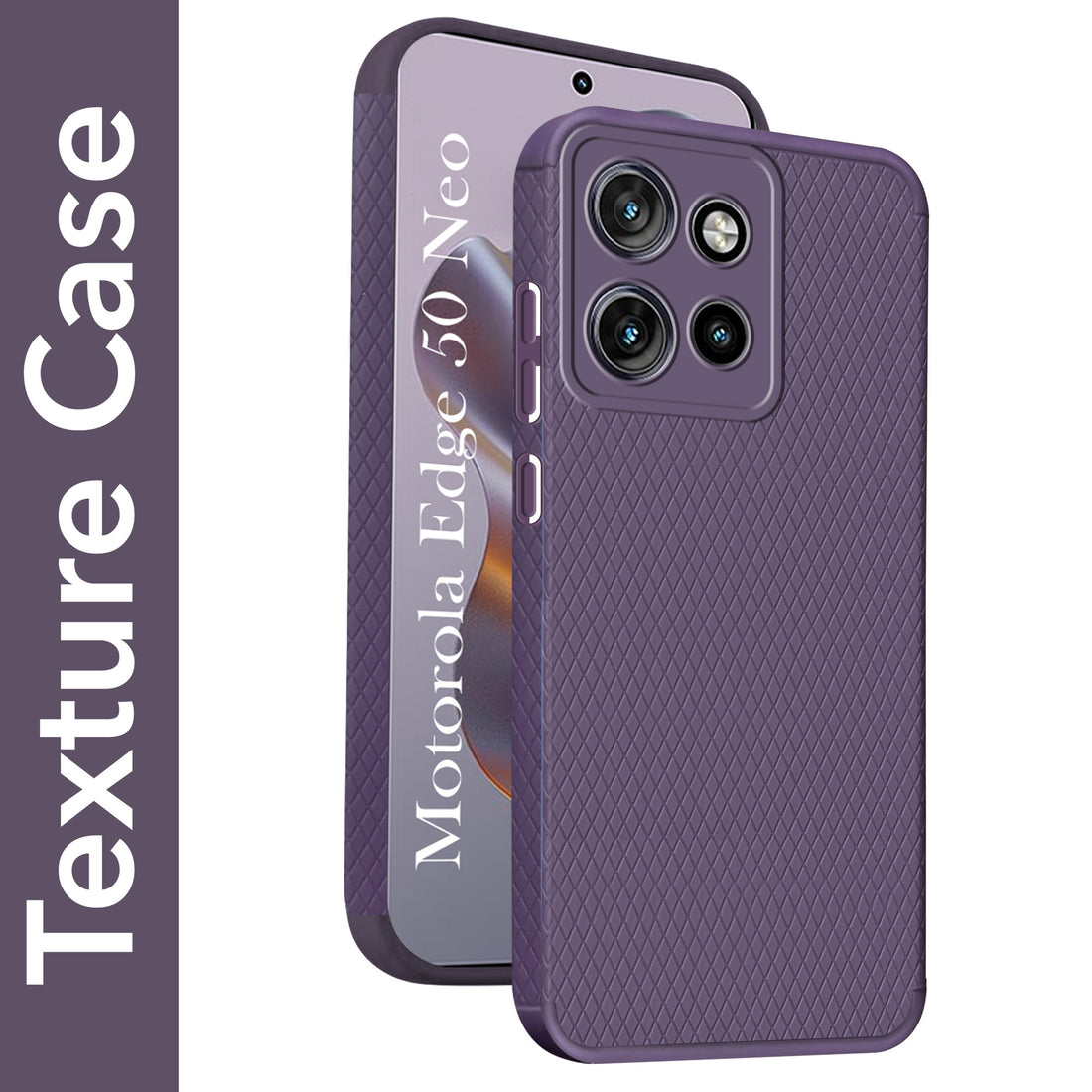 For Motorola Moto Edge 50 Neo Back Cover Case (Liquid Silicone | Side Grip | Camera Protection)