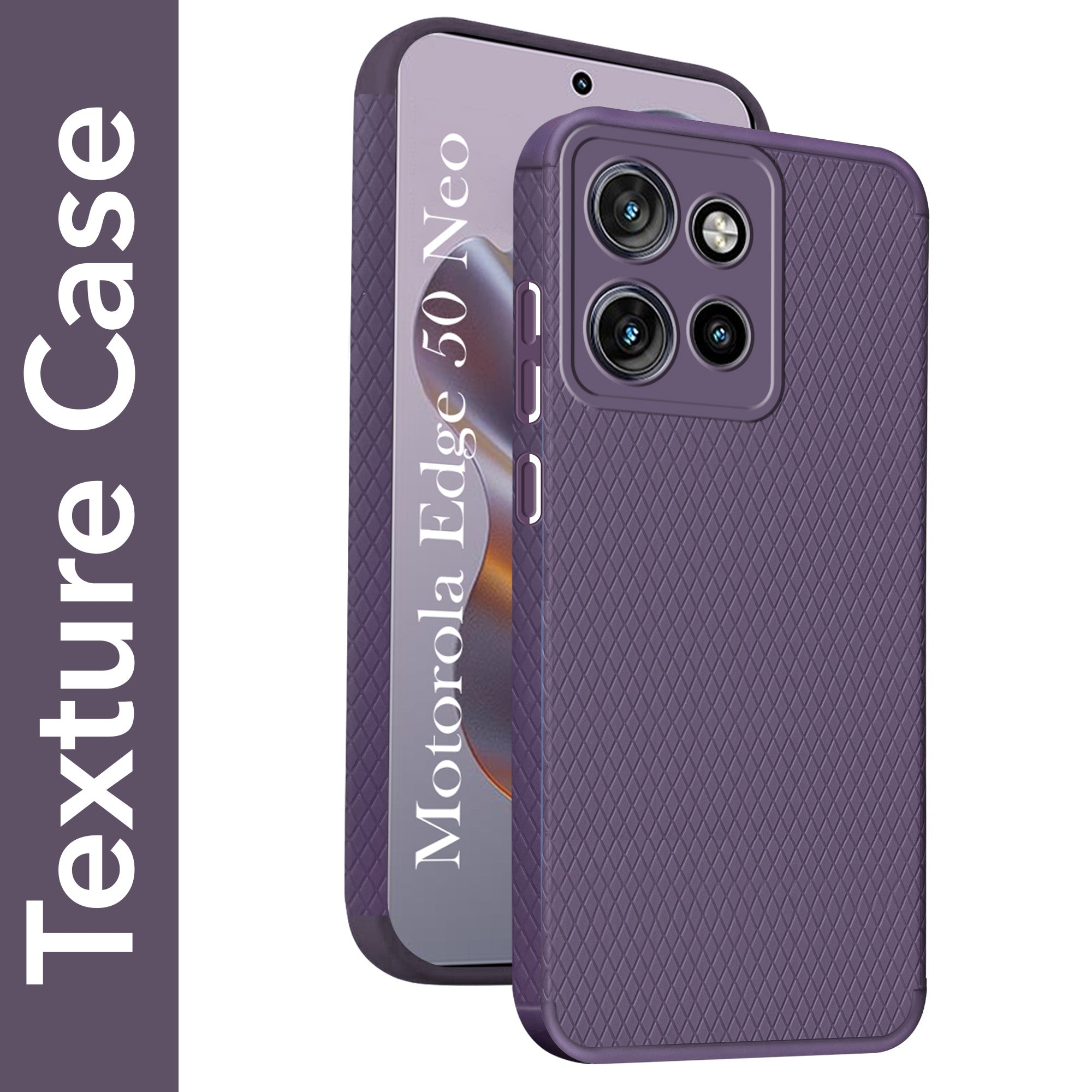 For Motorola Moto Edge 50 Neo Back Cover Case (Liquid Silicone | Side Grip | Camera Protection)