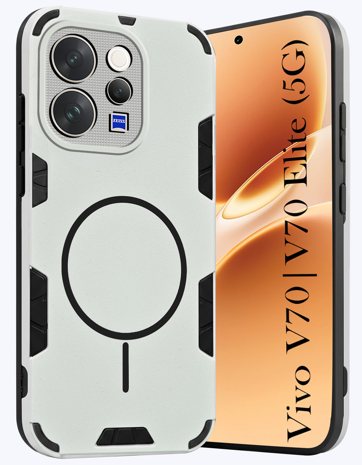 For Vivo V70 | Vivo V70 Elite 5G Back Cover Case (Slim Hybrid Armor | Shockproof Camera Protection | Rugged Dual Layer)