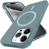 For Apple iPhone 15 Pro Back Cover Case (Frosted Matte Feel | MagSafe Compatible Wireless Charging | Polycarbonate Material)